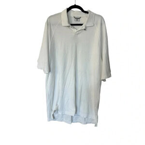 Columbia Men’s Short Sleeve White Cotton Polo Size L GUC